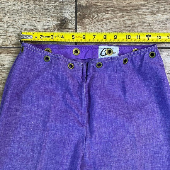 Vintage Purple Flare Skater Pants - Picture 4 of 9